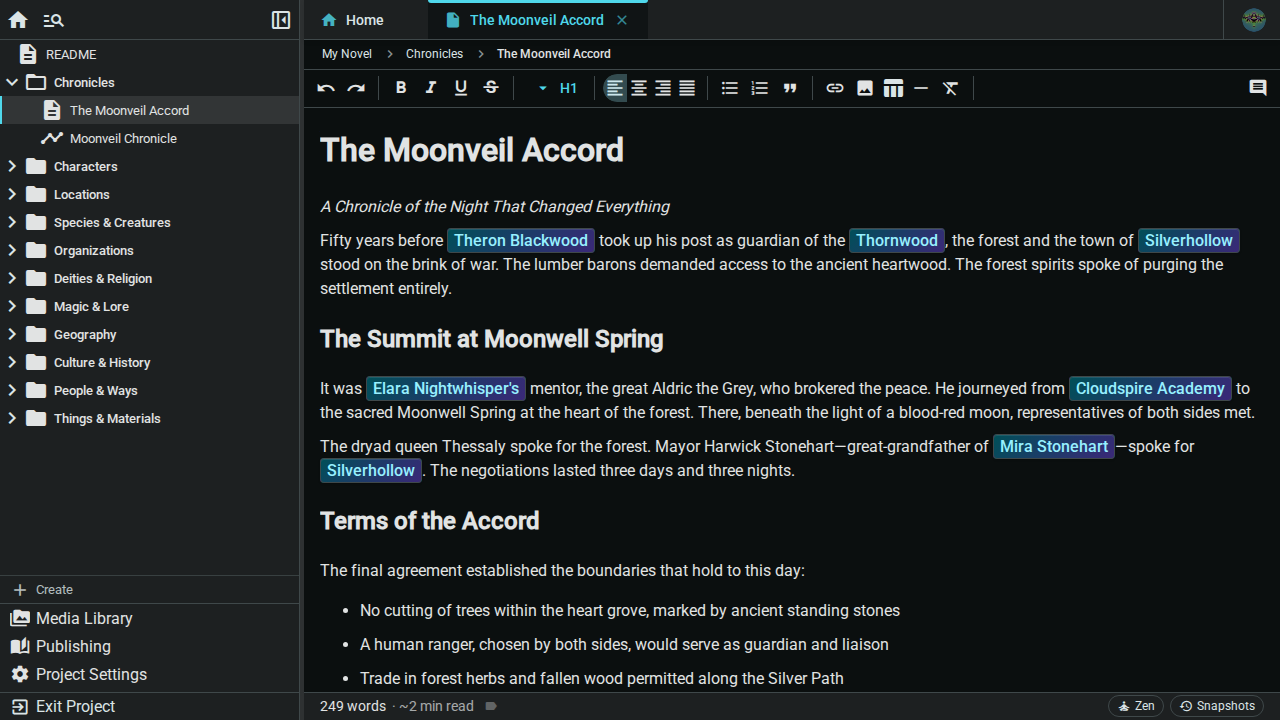 Editor Interface