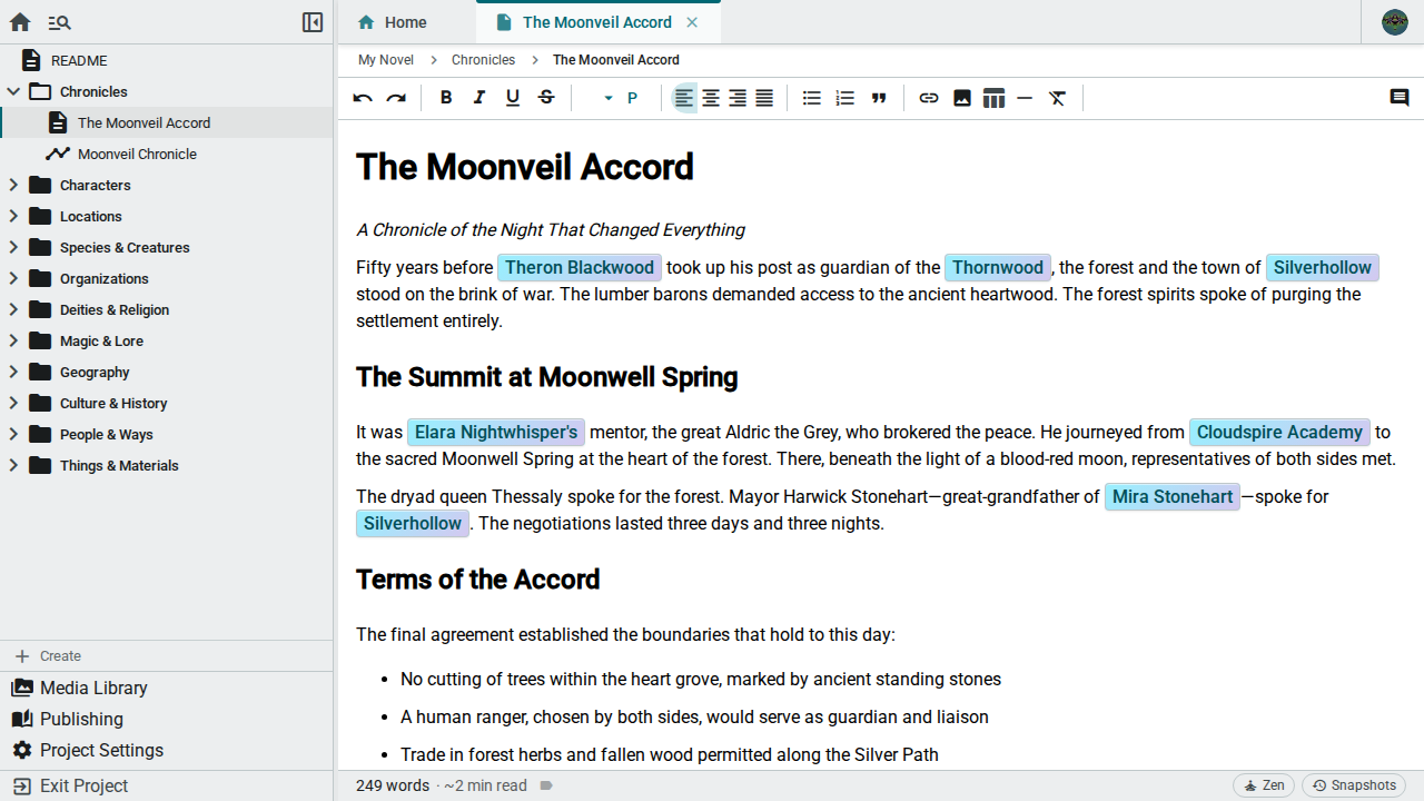 Editor Interface